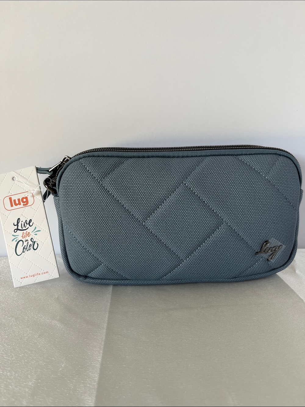 LUG - Coupe XL Matte Luxe VL Convertible Crossbody Bag in Blue Moon